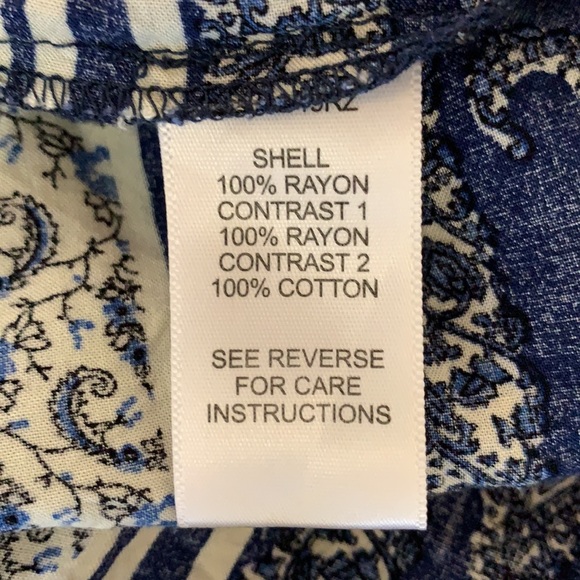 En Creme Anthro Embroidered Boho Blue Paisley Festival Tunic Dress L - Picture 6 of 6